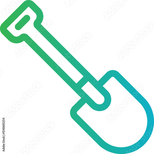 Shovel single icon vector illustration