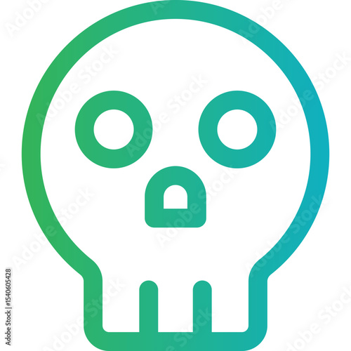 Skull single icon vector illustration