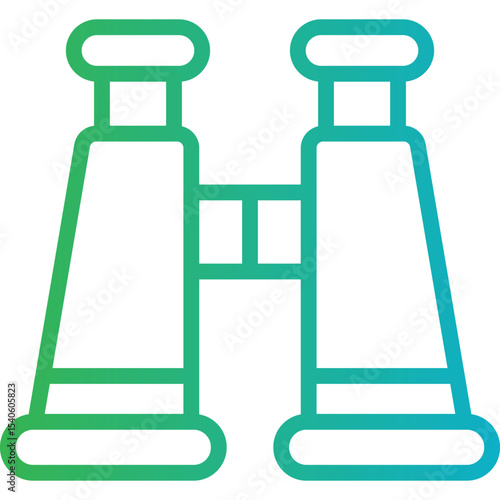 Binoculars single icon vector illustration