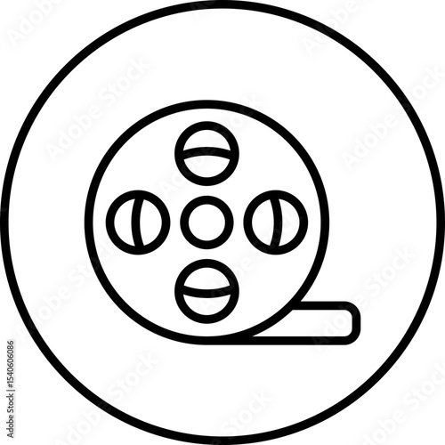 Film roll single icon vector illustration