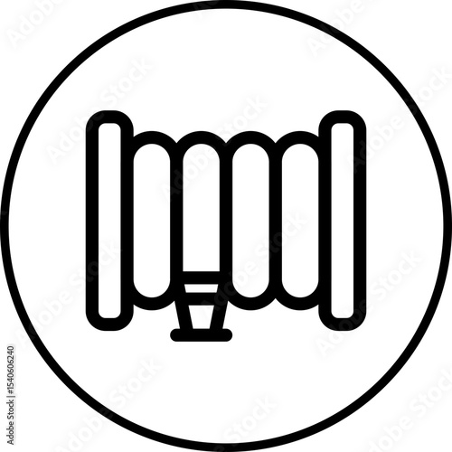 Hose single icon vector illustration