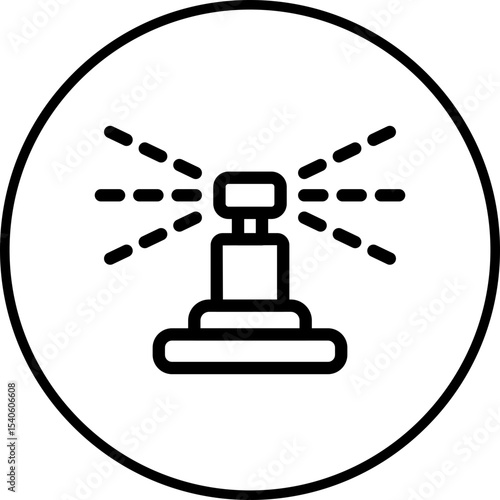 Siren single icon vector illustration