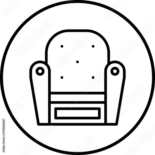 Sofa comfort single icon vector illustration