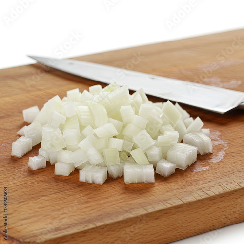 sliced onion on a chopping board