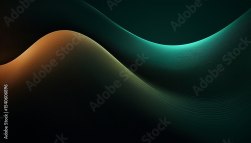 dark abstract curve and wavy background with gradient and color glowing waves in a dark background curvy wallpaper design