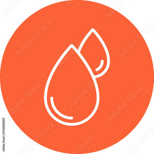 Drops single icon vector illustration
