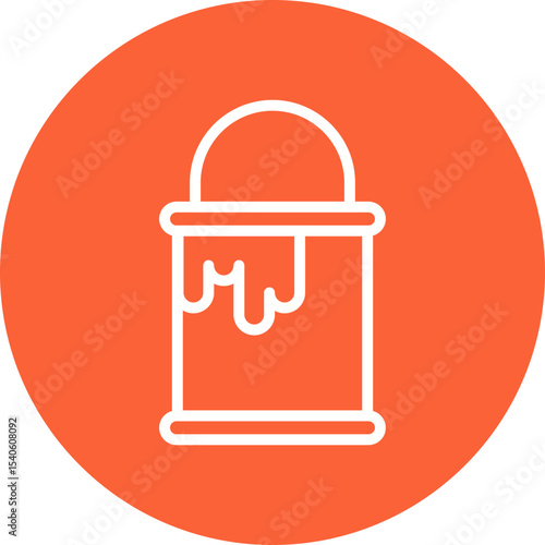 Drum single icon vector illustration