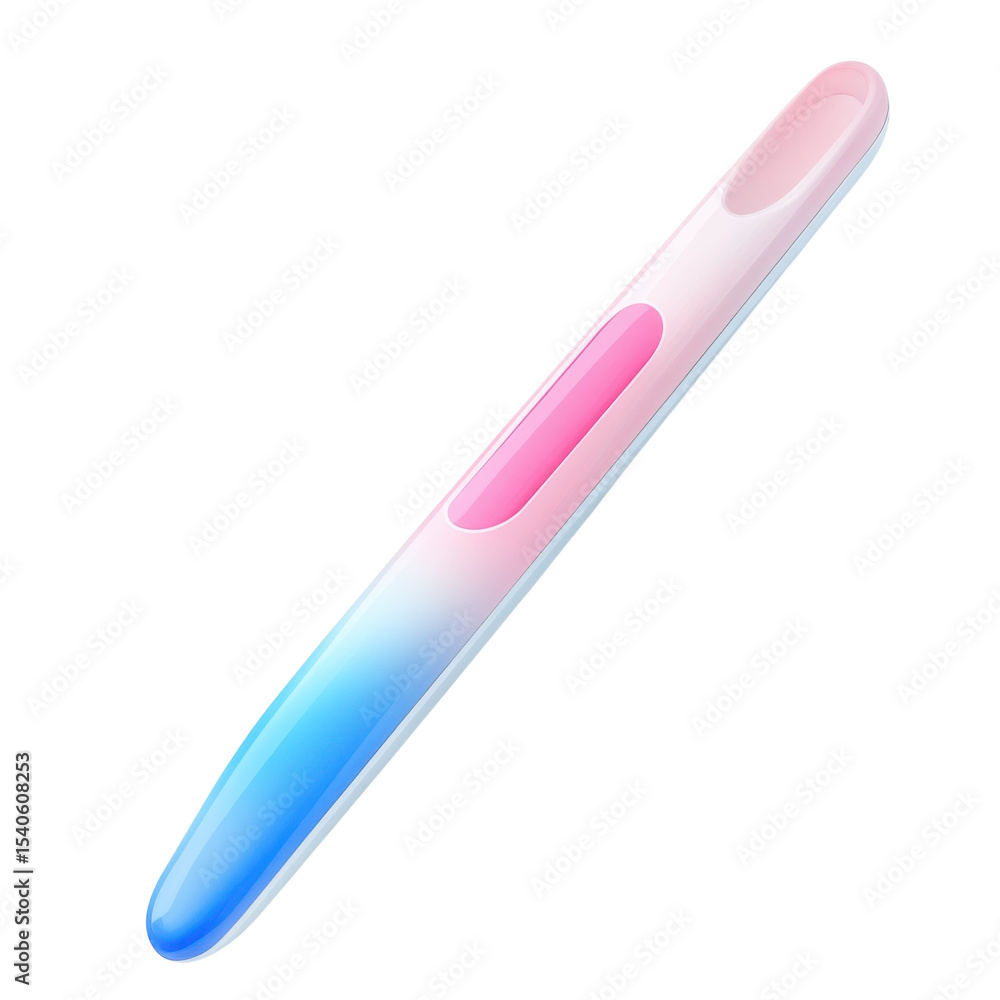 Nail File Art Pink Blue Beauty Tool Professional Manicure Glass Shine on transparent background Nail File Art Pink Blue Beauty Tool Professional Manicure Glass Shine on transparent background
