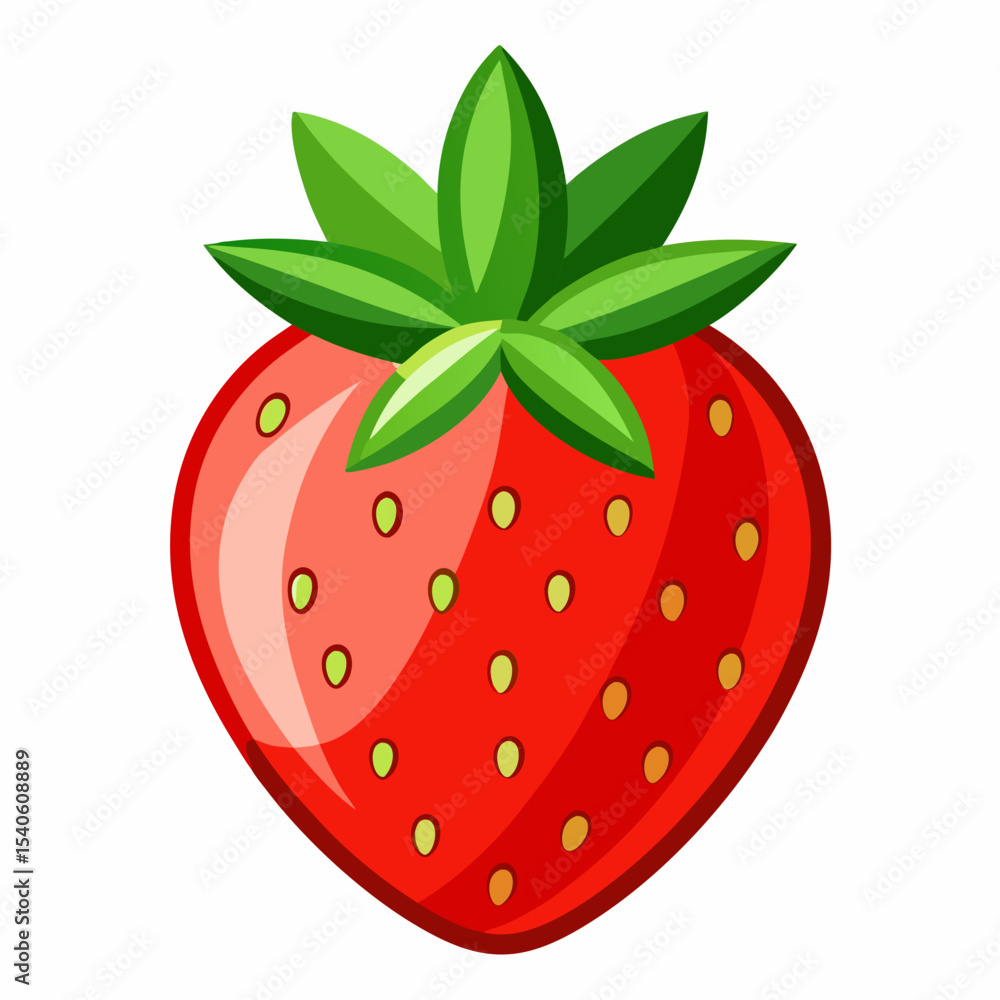 Obraz premium strawberry isolated on white