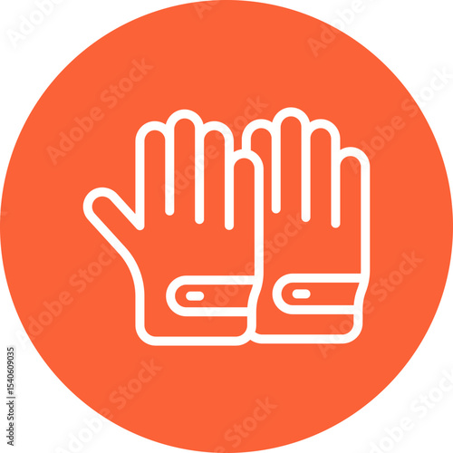 Gloves single icon vector illustration