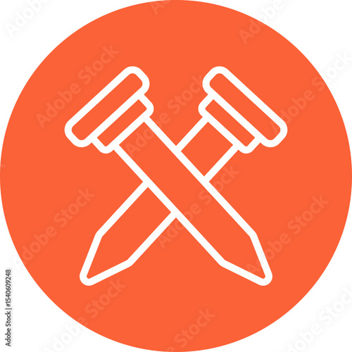 Nails single icon vector illustration