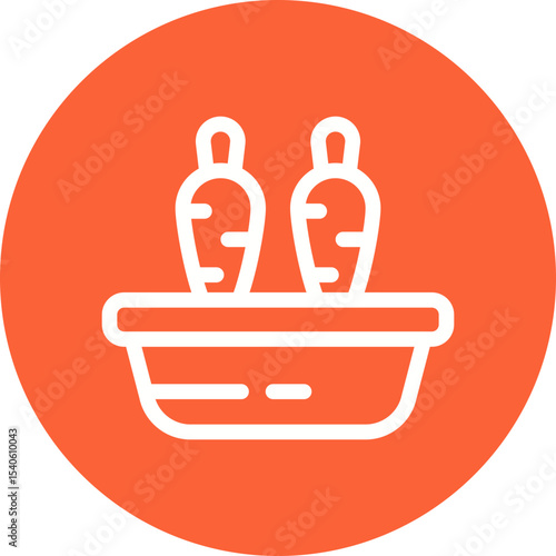 Carrots single icon vector illustration