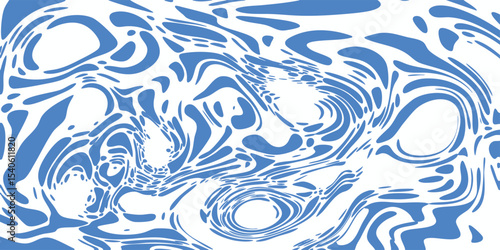 Abstract blue vector illustration of a surreal, dreamlike face with smooth outlines. Bright spots and blots. Minimalism. Background for postcards, banners, postcards. Textiles, wallpaper.