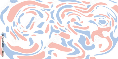 Abstract blue vector illustration of a surreal, dreamlike face with smooth outlines. Bright spots and blots. Minimalism. Background for postcards, banners, postcards. Textiles, wallpaper.