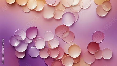 Shimmering gradient in orchid purple and champagne beige creates an elegant and luxurious atmosphere