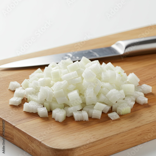 sliced onion on a chopping board