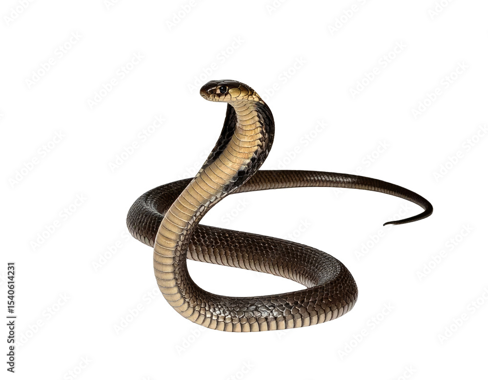 Fototapeta premium Elegant Snake Curves and Graceful Posture Captured in Detail