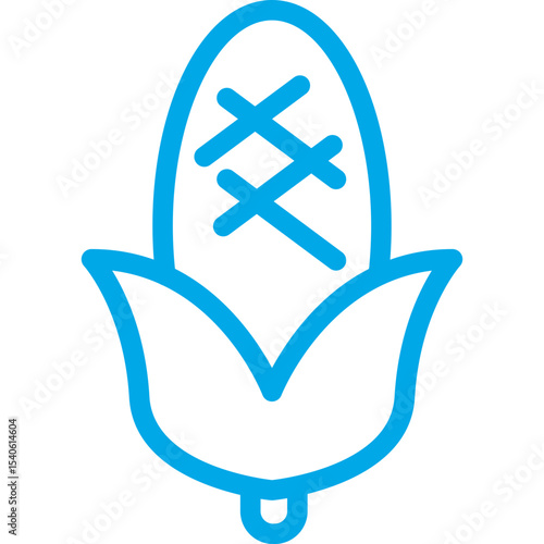 Corn single icon vector illustration