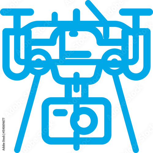 Drone single icon vector illustration