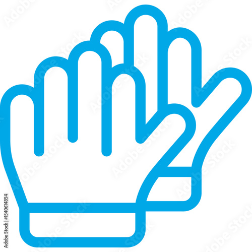 Gloves single icon vector illustration