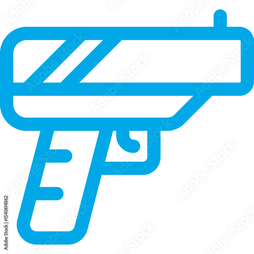 Gun single icon vector illustration