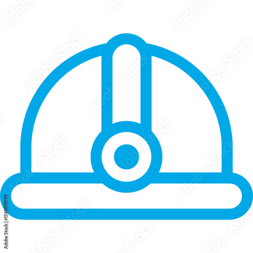 Helmet single icon vector illustration