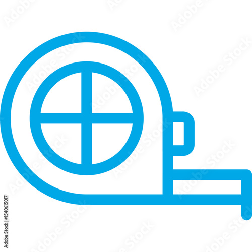 Measuring tape single icon vector illustration