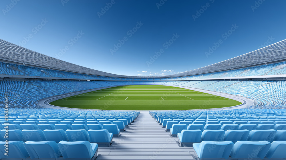 Naklejka premium Blue Stadium Arena