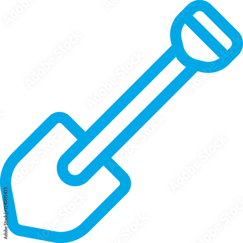 Showel single icon vector illustration