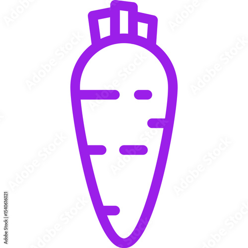 Carrot single icon vector illustration