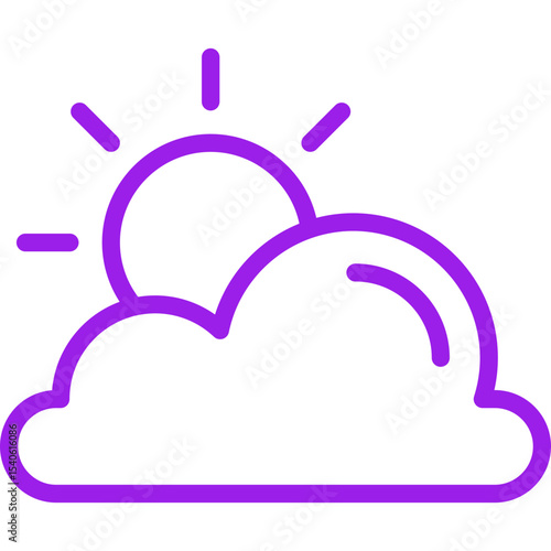 Clouds single icon vector illustration
