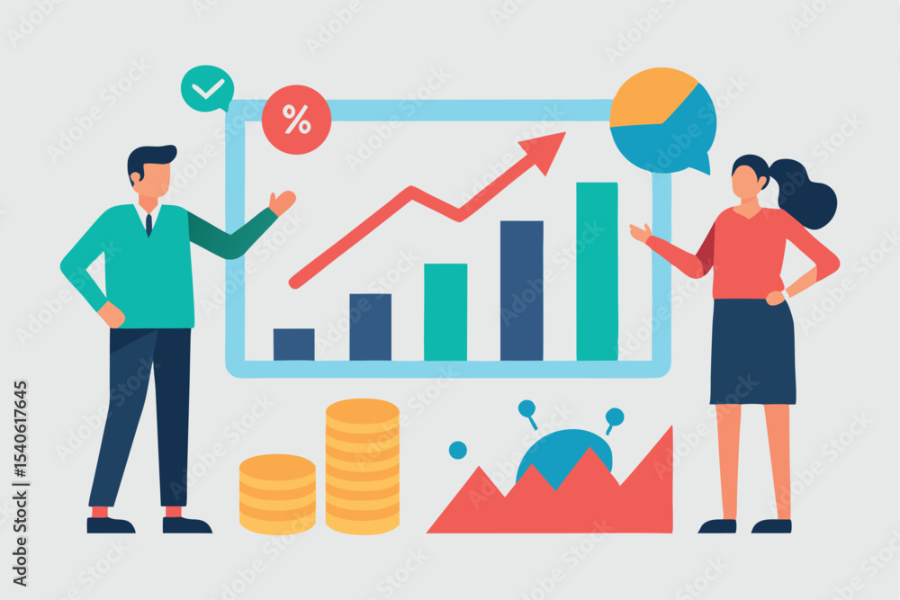 business man with graph business man with graph