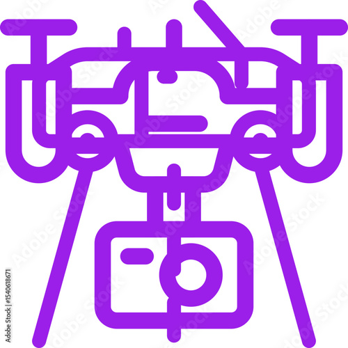 Drone single icon vector illustration