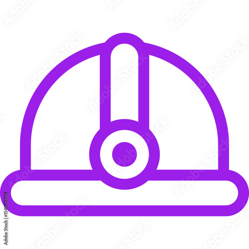 Helmet single icon vector illustration