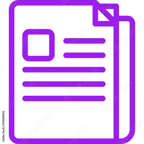 Newspaper single icon vector illustration