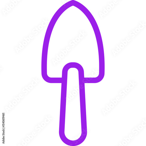 Shovel single icon vector illustration