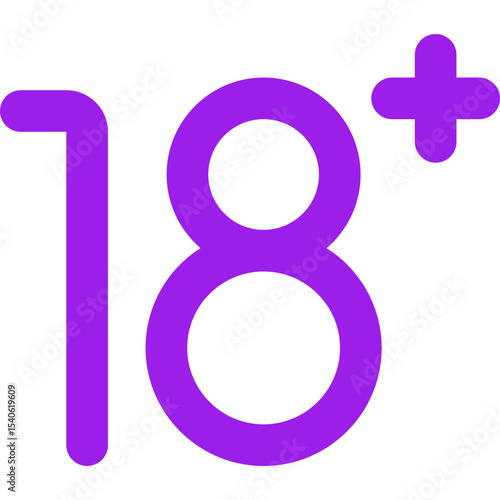 18+ single icon vector illustration