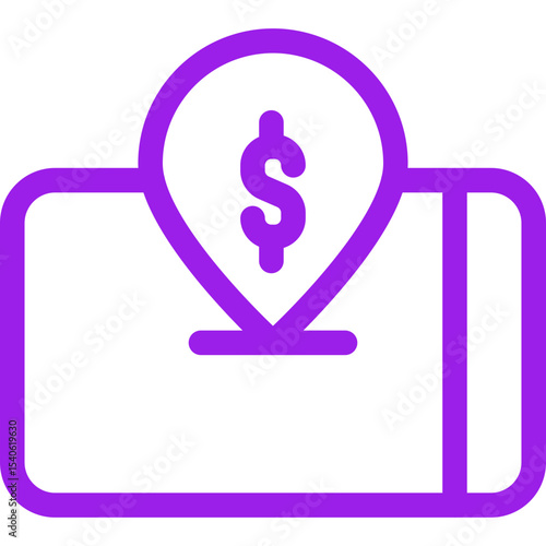 Mobile location single icon vector illustration
