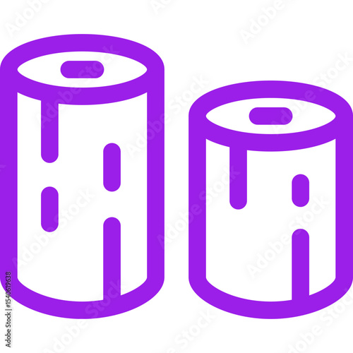 Wood single icon vector illustration
