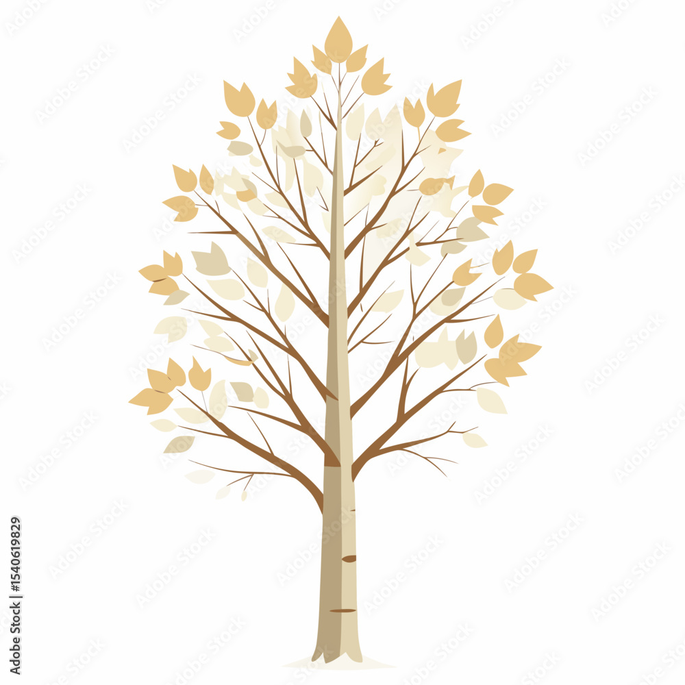 Obraz premium autumn tree isolated