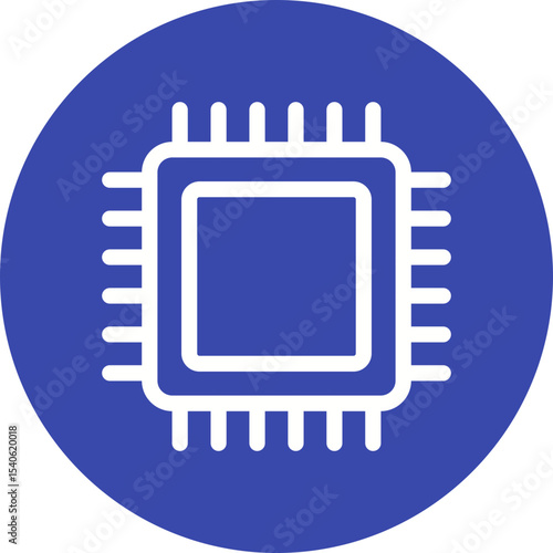 Chip single icon vector illustration