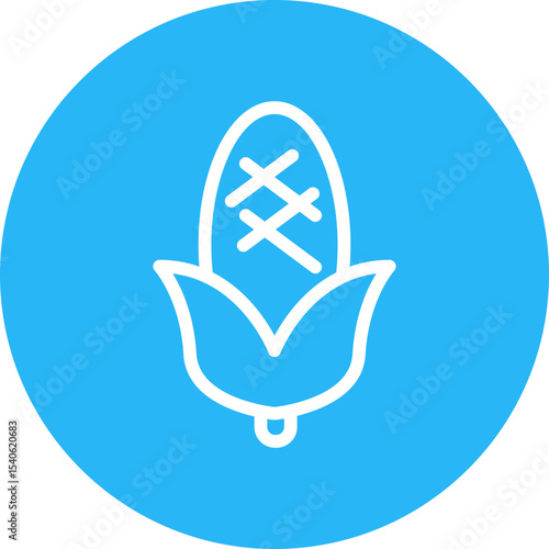 Corn single icon vector illustration