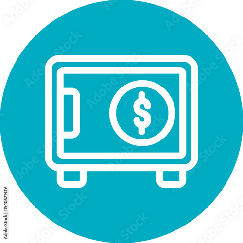 Locker single icon vector illustration