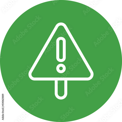 Warning single icon vector illustration