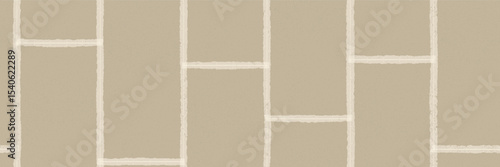 Sand color plasterboard sheets with smooth bg. Background during home renovation. Bare wall for painting or plastering. Gypsum board insulation. Vector drawing.