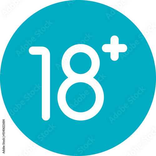 18+ single icon vector illustration