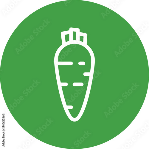 Carrot single icon vector illustration