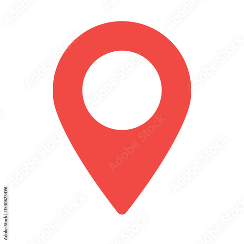 Pin icon vector isolated on white background. Location icon. Map pointer icon. Point. Locator. Address
