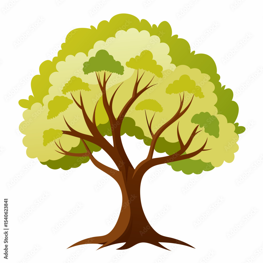 Obraz premium vector illustration of a tree