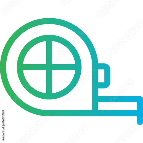 Measuring tape single icon vector illustration